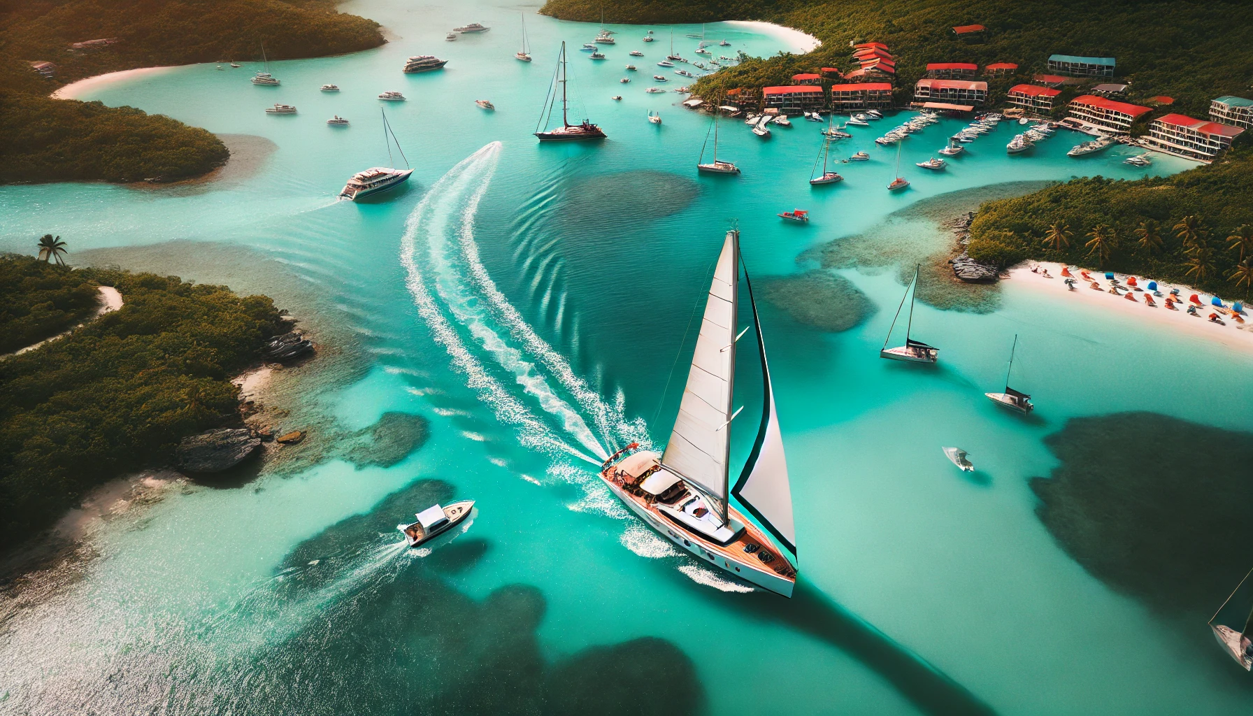 Marine business at the marina