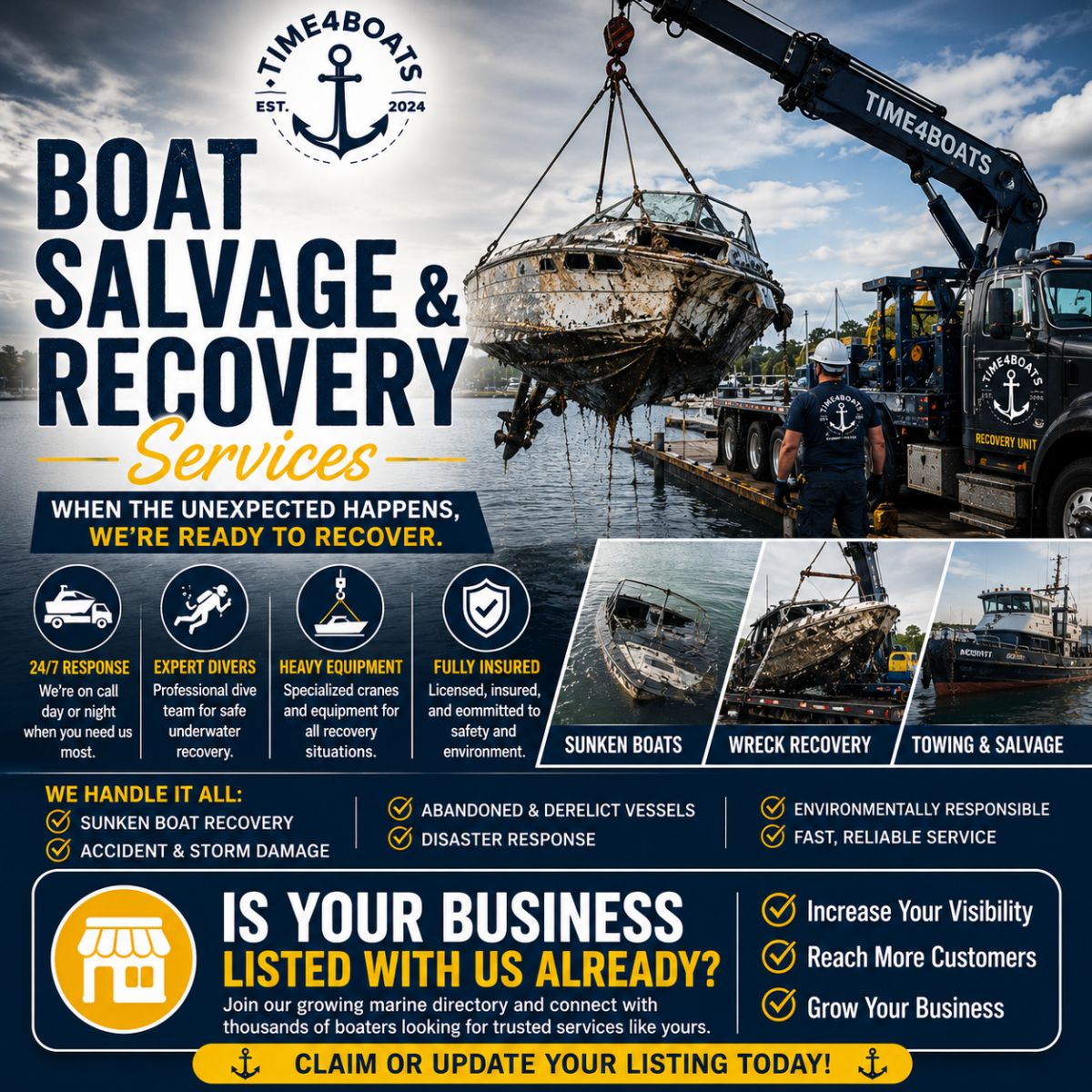 Boat Salvage & Recovery Services