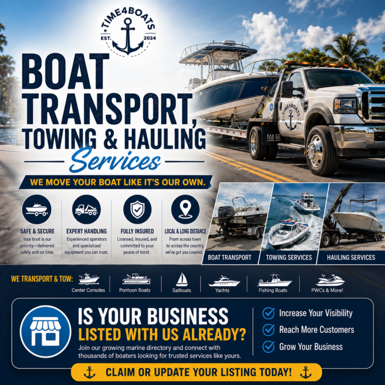Boat Transport, Towing & Hauling Services